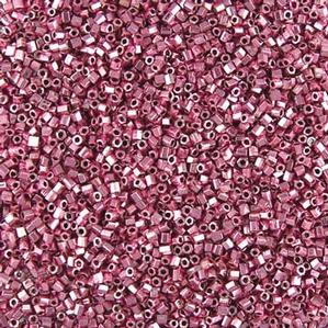 G13-475 8/0 Hex Cut -Pink Metallic