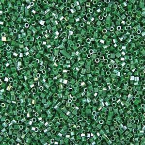 G6-647 15/0 Hex Cut - Dark Green Luster