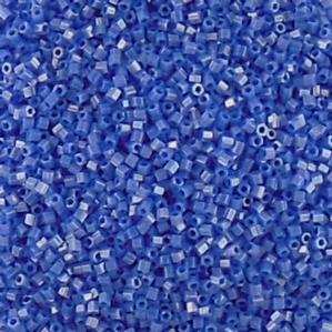 G6-665 15/0 Blue Luster Hex Cut