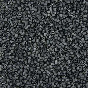 G6-902 15/0 Hex Cut - Gunmetal Matte