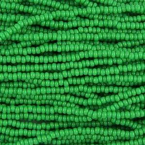 G7-045 11/0 Seed - Green Opaque