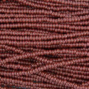G7-095 11/0 Seed - Rust Brown Opaque