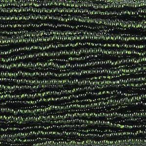 G7-249 11/0 Seed - Dark Olive Green Silverlined