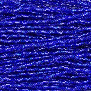G7-268 11/0 Seed - Cobalt  Silverlined