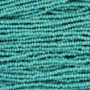 G7-355 11/0 Seed - Turquoise Green Opaque Iris
