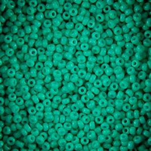 G7J-053  11/0 Seed Light Turquoise Green Opaque