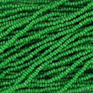G7C-045 11/0 Charlotte Cut - Green Opaque