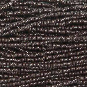 G7C-098 11/0 Charlotte Cut Bead - Dark Brown Opaque