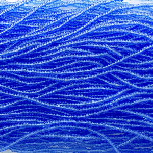 G7C-165 11/0 Charlotte Cut Bead- Blue Transparent