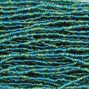 G7C-358 11/0 Charlotte Cut Bead -Teal Iris