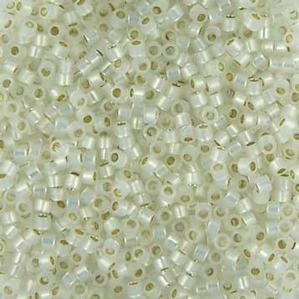 G7D-5705 Delica - Gold Lined White Opal (DB221)