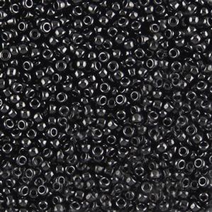 G7J-001- 11/0 Seed Black Opaque