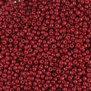G7J-014  11/0 Seed Dark Red Opaque