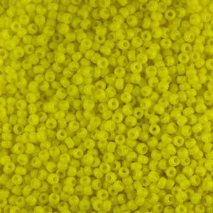 G7J-035  11/0 Seed Yellow Opaque
