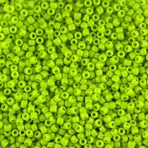 G7J-043  11/0 Seed Light Green Opaque