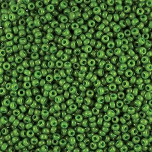 G7J-049  11/0 Seed Avocado Green Opaque