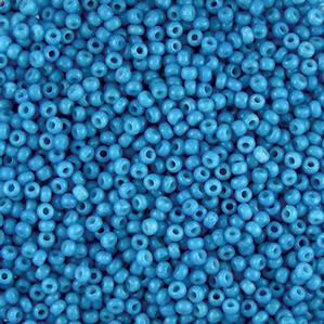 G7J-057  11/0 Seed Bright Turquoise Blue Opaque