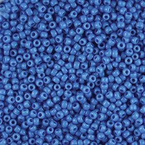 G7J-064  11/0 Seed Blue Opaque