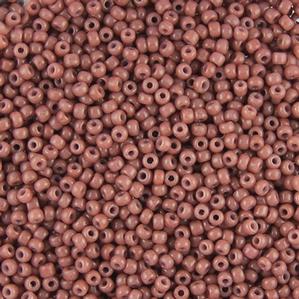 G7J-092  11/0 Seed Dark Rose Beige Opaque