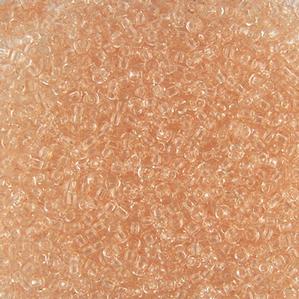 G7J-172  11/0 Seed Peach Transparent