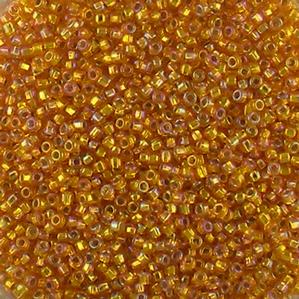 G7J-2300  11/0 Seed Gold Silverlined Iris