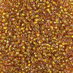 G7J-2325  11/0 Seed Orange Silverlined Iris