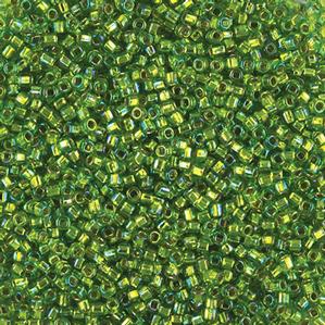 G7J-2343  11/0 Seed Light Green Silverlined Iris