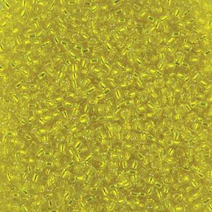 G7J-235  11/0 Seed Yellow Silverlined