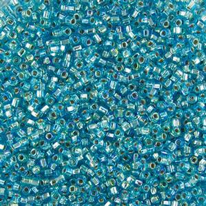 G7J-2355  11/0 Seed Turquoise Green SL Iris