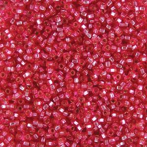 G7J-275  11/0 Seed Rose Silverlined