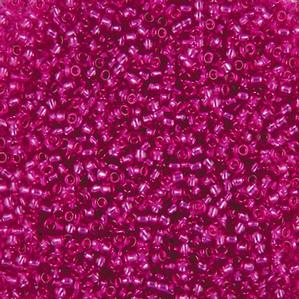 G7J-278  11/0 Seed Hot Pink Silverlined