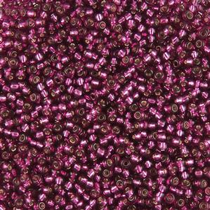 G7J-279  11/0 Seed Burgundy Silverlined