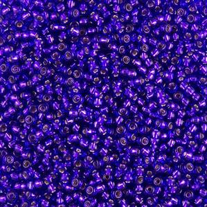 G7J-289  11/0 Seed Royal Purple Silverlined