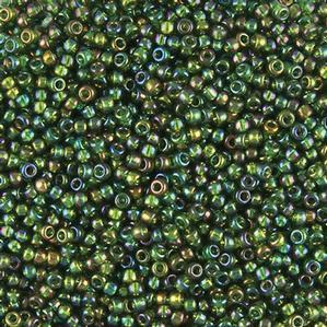 G7J-349  11/0 Seed Dark Green Iris