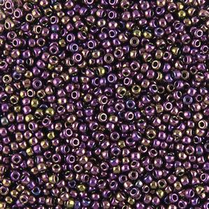 G7J-389  11/0 Seed Dark Purple Iris