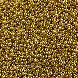 G7J-400 P  11/0 Seed Gold Metallic