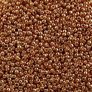 G7J-493 P  11/0 Seed Light Copper Metallic