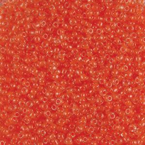 G7J-522  11/0 Seed Neon Orange Colorlined