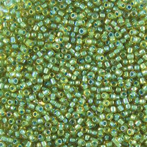 G7J-543  11/0 Seed Sage Green Iris Colorlined