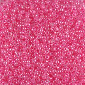 G7J-677  11/0 Seed Hot Pink Luster