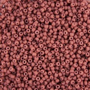 G7J-9092  11/0 Seed Dark Rose Beige Matte