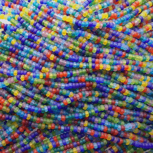 G7X-9100 11/0 Seed - Matte Transparent Multi Mix