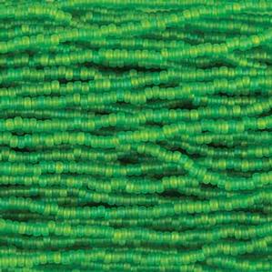 G7X-9344 11/0 Seed - Green Iris Matte