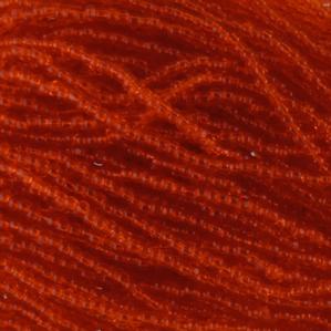G7C-125 11/0 Charlotte Cut Bead - Orange Transparent