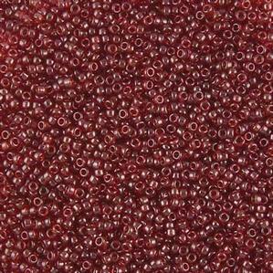 G8-114 15/0 Seed - Dark Red Transparent