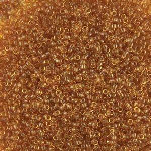 G8-195 15/0 Seed - Dark Amber Transparent