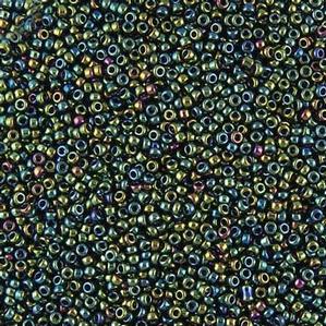 G8-349 15/0 Seed - Dark Green Iris
