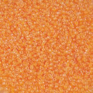 G8-528 15/0 Seed - Neon Tangerine Colorlined