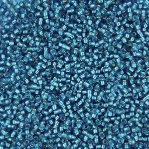 G8-9253 15/0 Seed-Semi-Matte Turquoise Silverlined