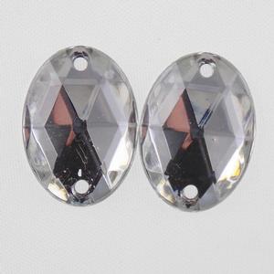 Plexiglass 18x13 Oval - Crystal